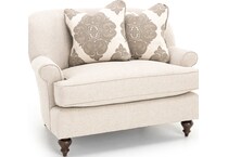 king hickory beige accent chair   