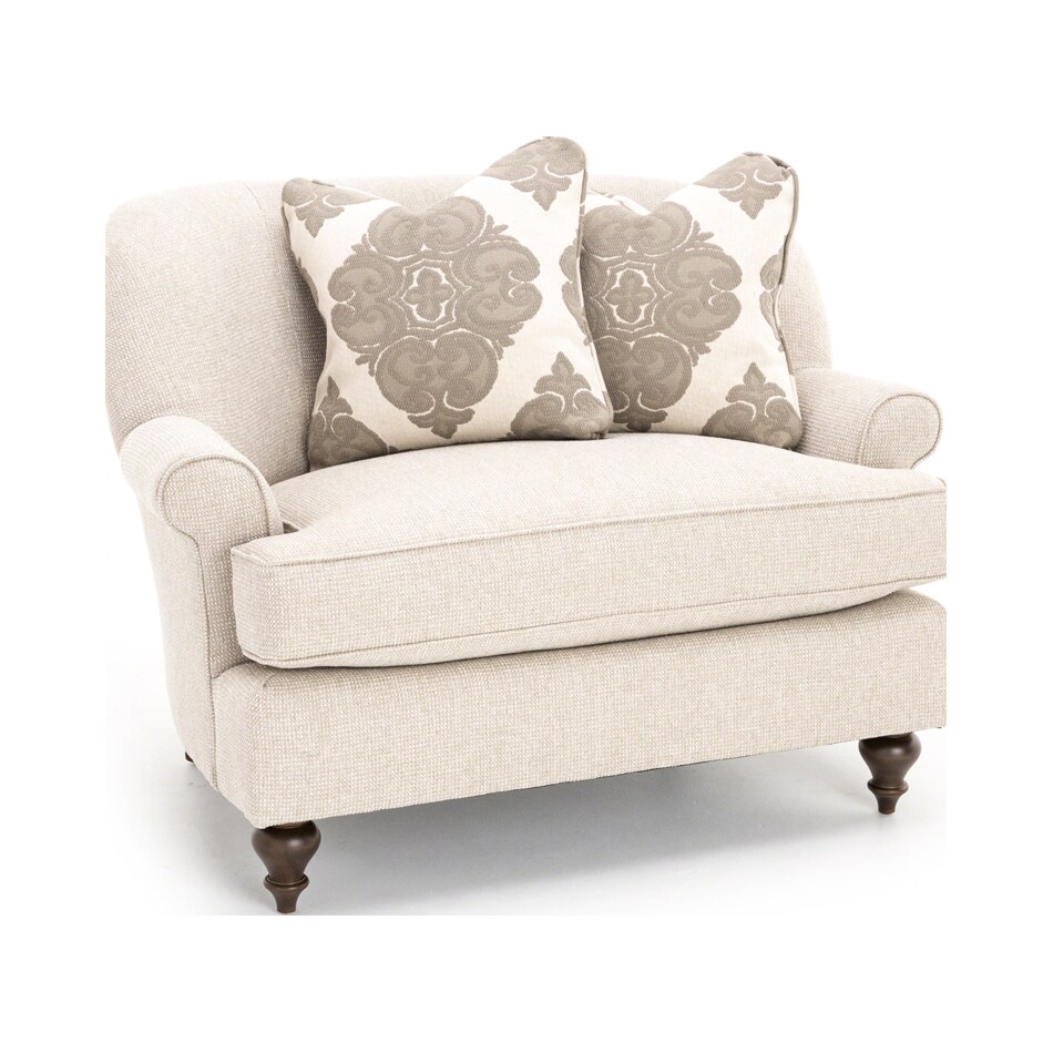 king hickory beige accent chair   