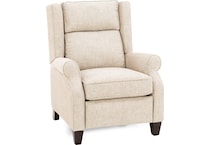 king hickory beige recliner   