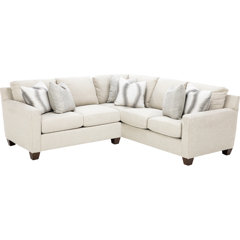 king hickory beige sta fab sectional pieces pkg