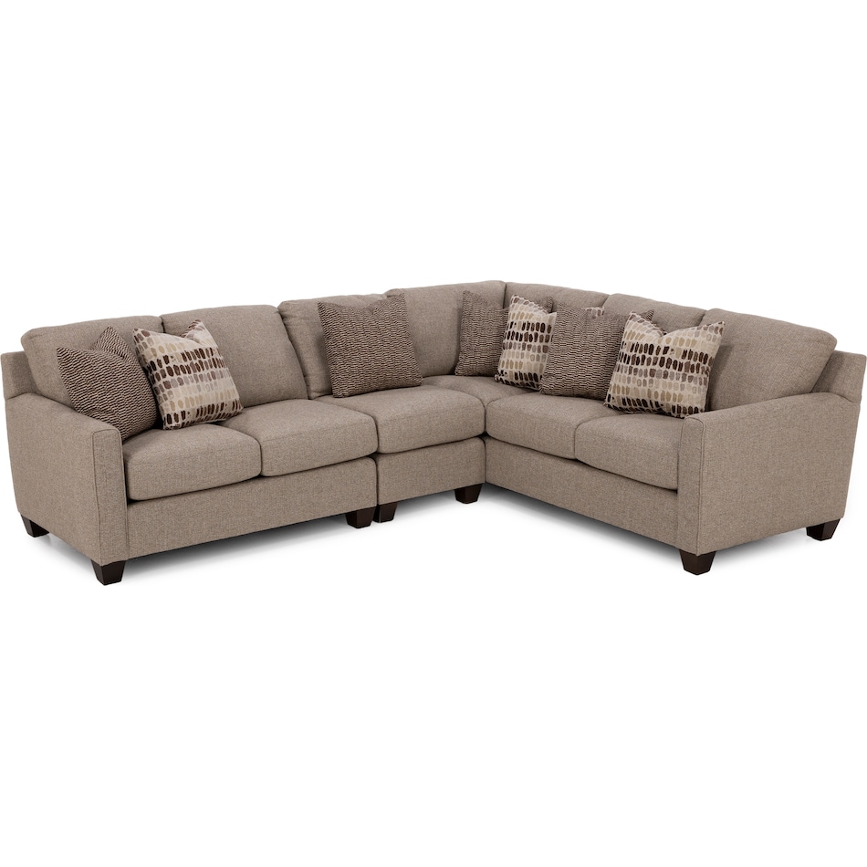 king hickory beige sta fab sectional pieces zpkg