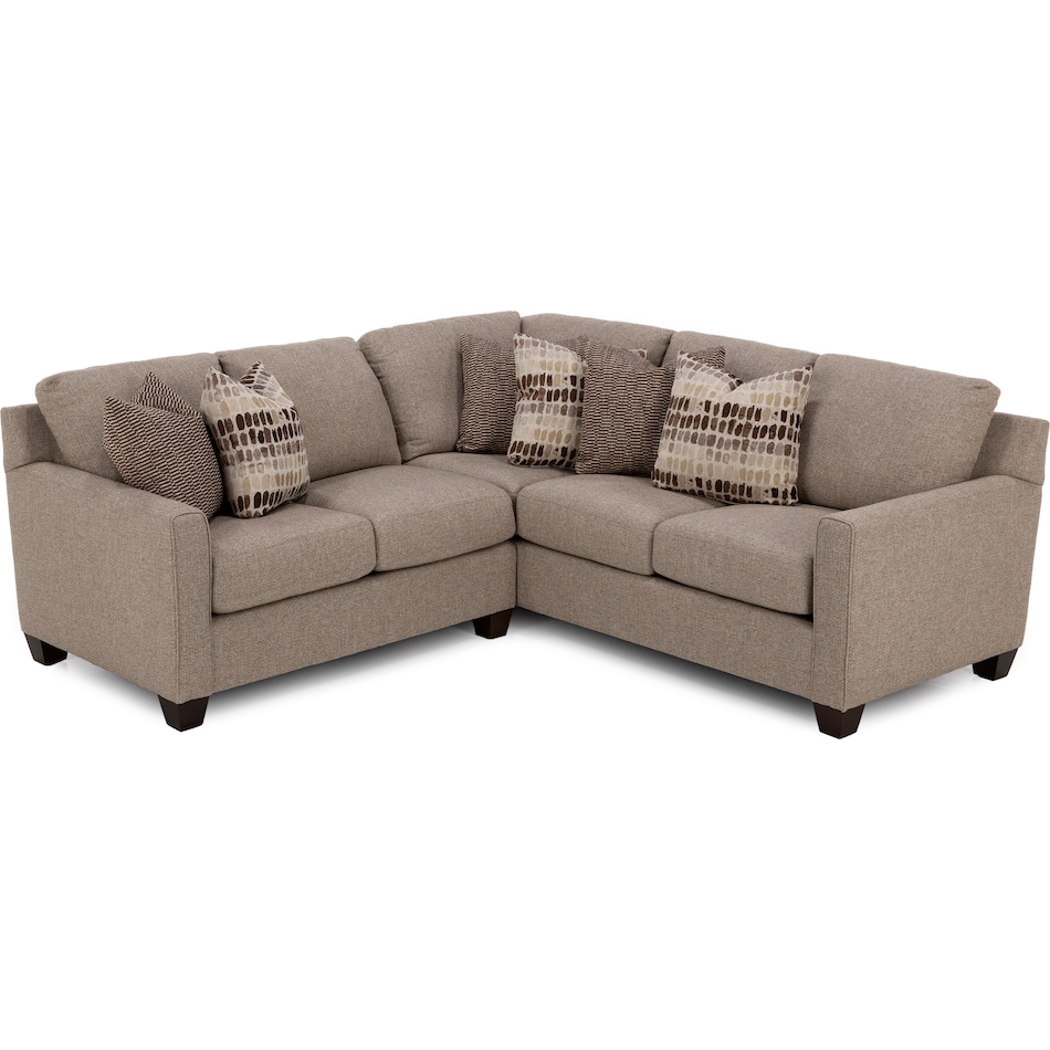 king hickory beige sta fab sectional pieces pkg  