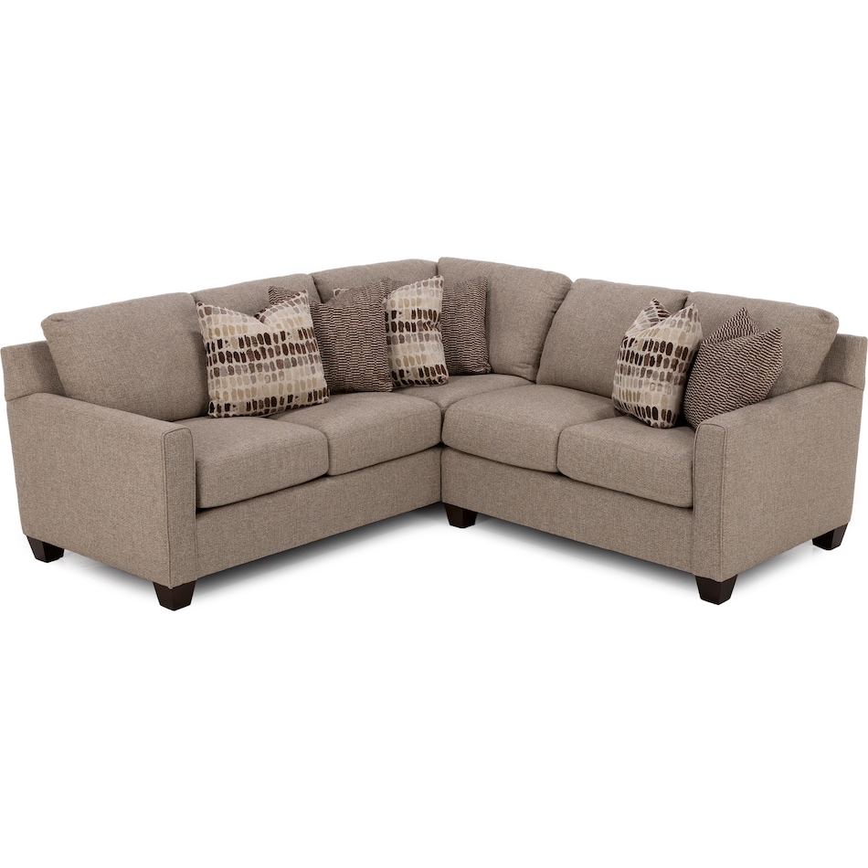 king hickory beige sta fab sectional pieces pkg  
