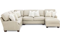 king hickory beige sta lth sectional zpkg  