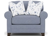 king hickory blue chair   