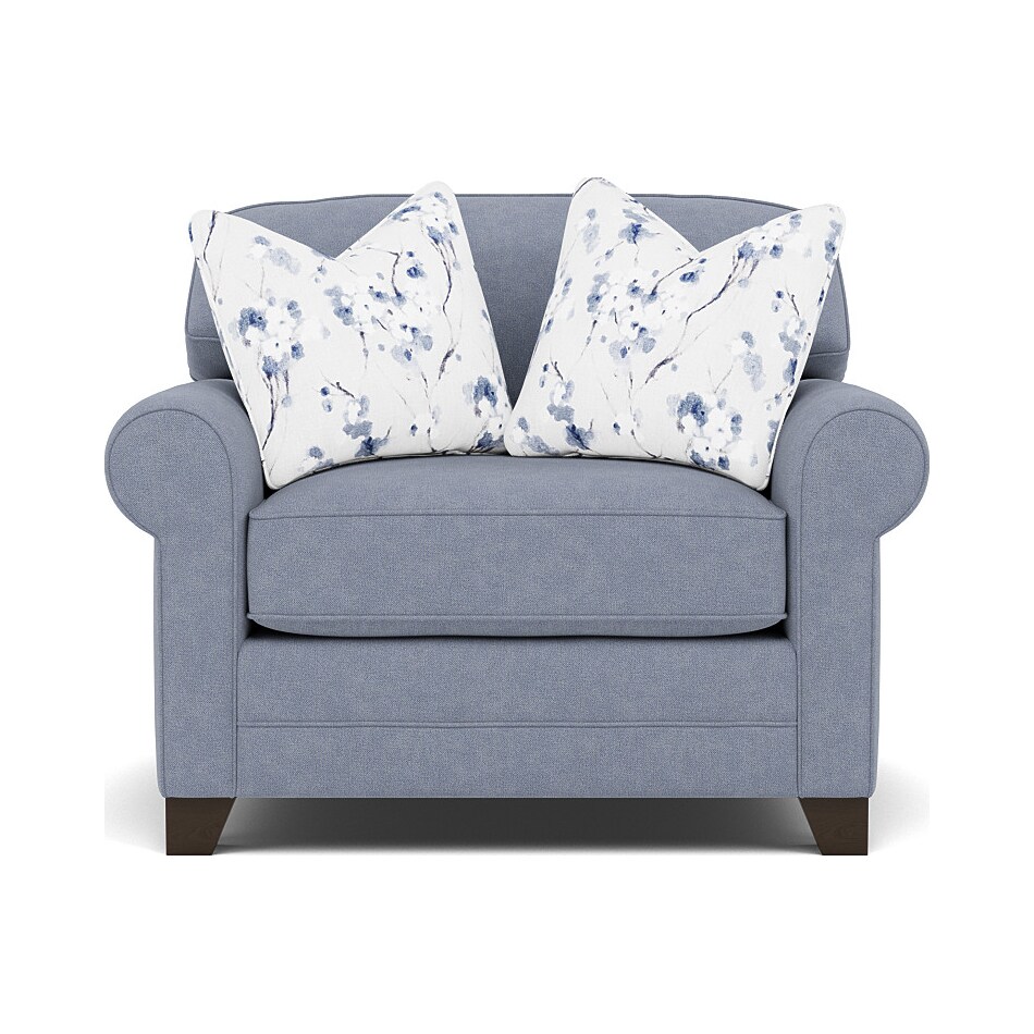 king hickory blue chair   