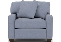 king hickory blue chair   
