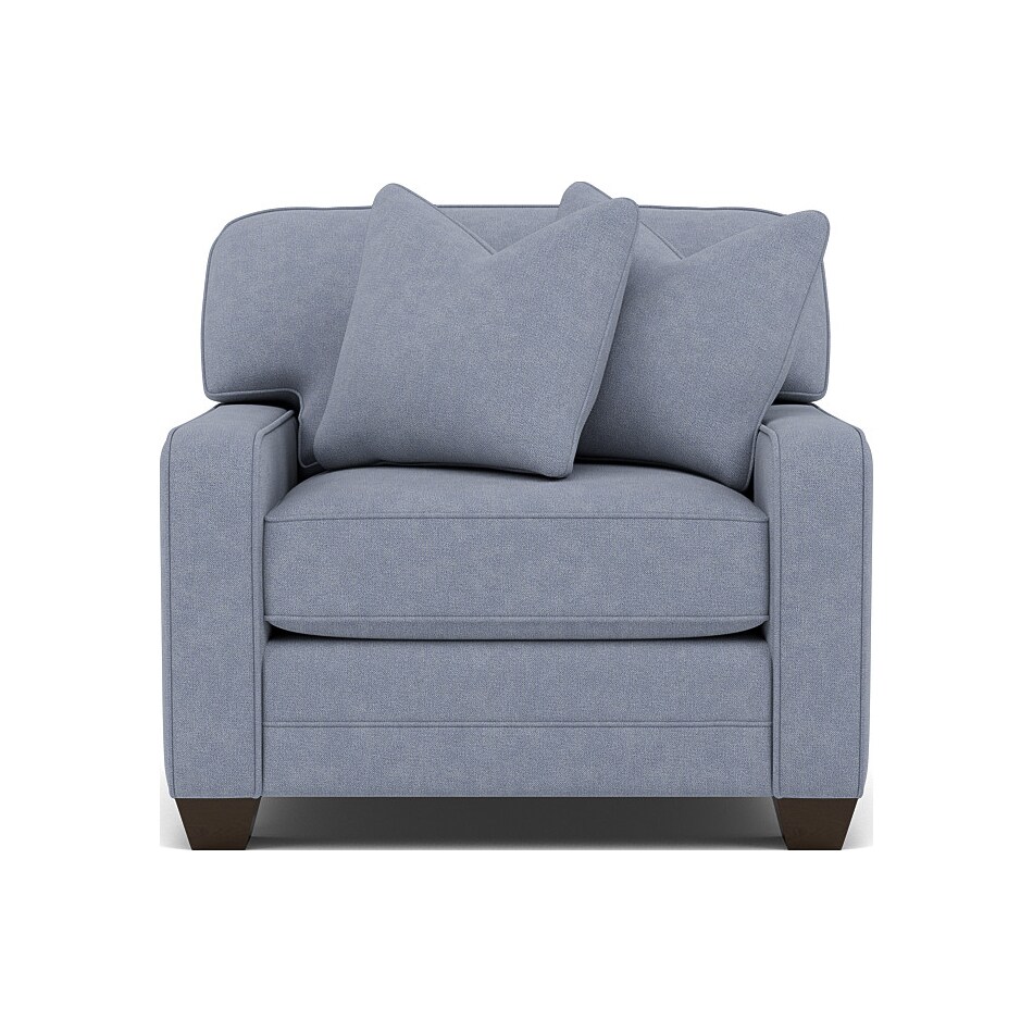 king hickory blue chair   