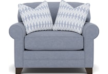 king hickory blue chair   