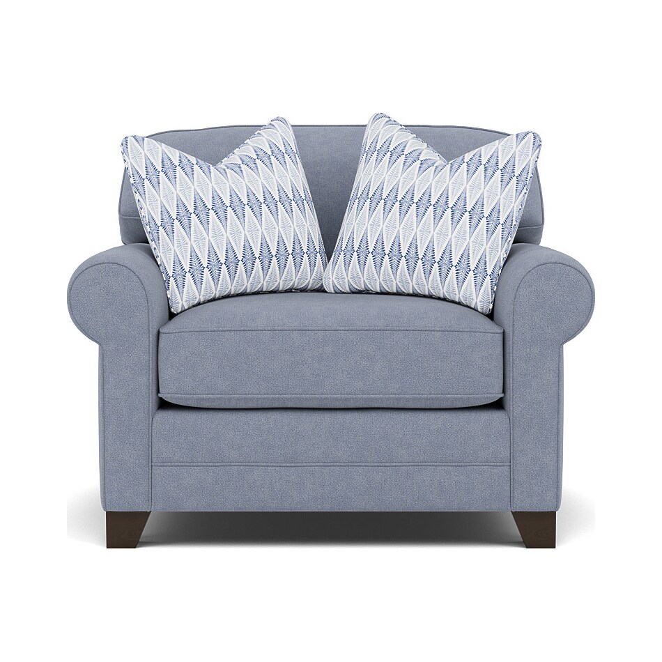 king hickory blue chair   