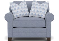 king hickory blue chair   