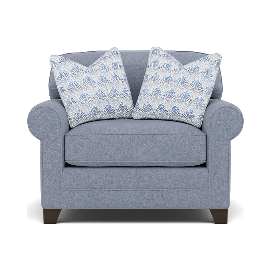 king hickory blue chair   