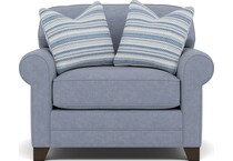 king hickory blue chair   
