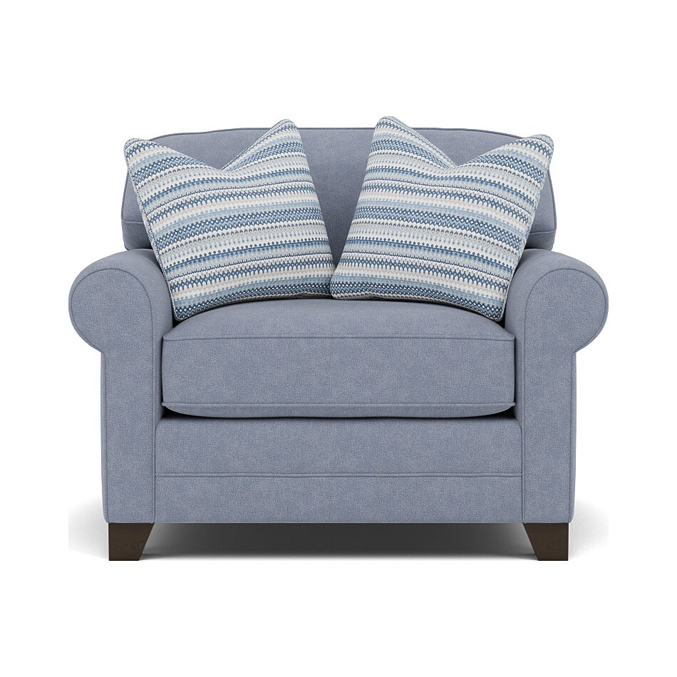 king hickory blue chair   