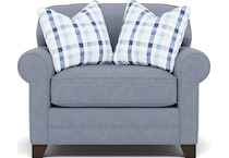 king hickory blue chair   