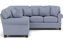 king hickory blue sta fab sectional pieces pkg  