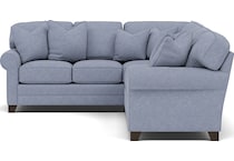 king hickory blue sta fab sectional pieces pkg  