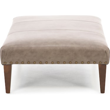 Moderne Leather Cocktail Ottoman