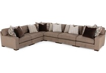 king hickory brown sta fab sectional pieces pkg  