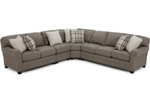 king hickory brown sta fab sectional pieces pkg  