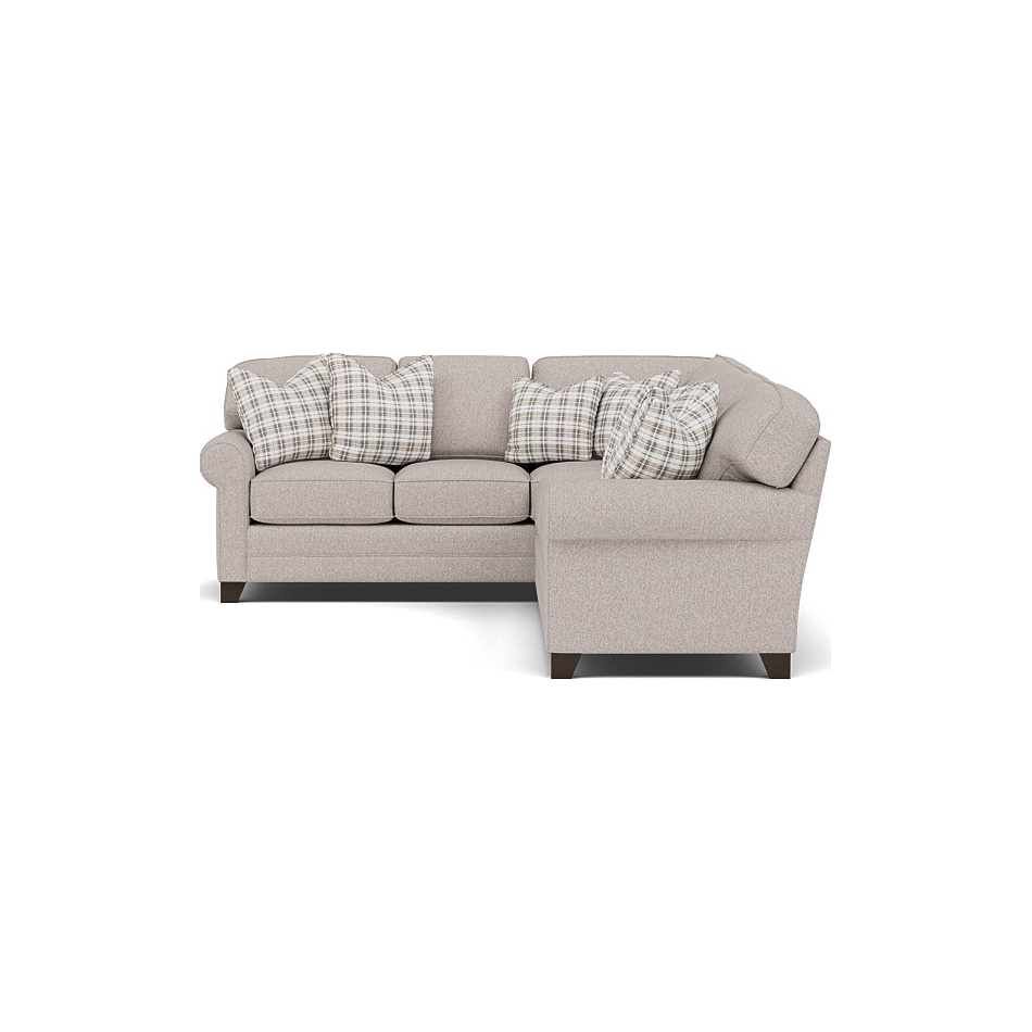king hickory brown sta fab sectional pieces pkg  