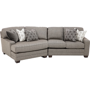 Winston 2-Pc. Track Arm Cuddler Sectional
