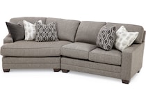 king hickory brown sta fab sectional pieces pkg  