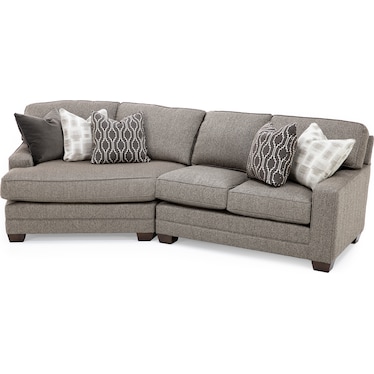 Winston 2-Pc. Track Arm Cuddler Sectional