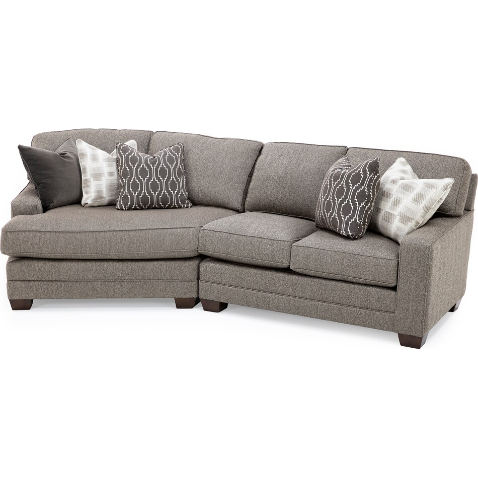 king hickory brown sta fab sectional pieces pkg  