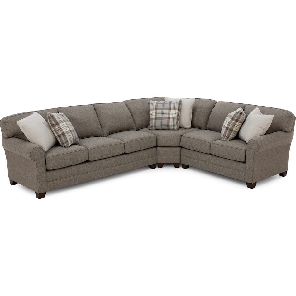 king hickory brown sta fab sectional pieces zpkg  