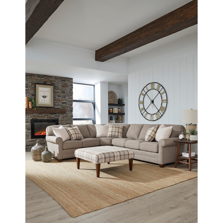 king hickory brown sta fab sectional pieces qpkg  