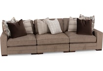 king hickory brown sta fab sectional pieces pkg  