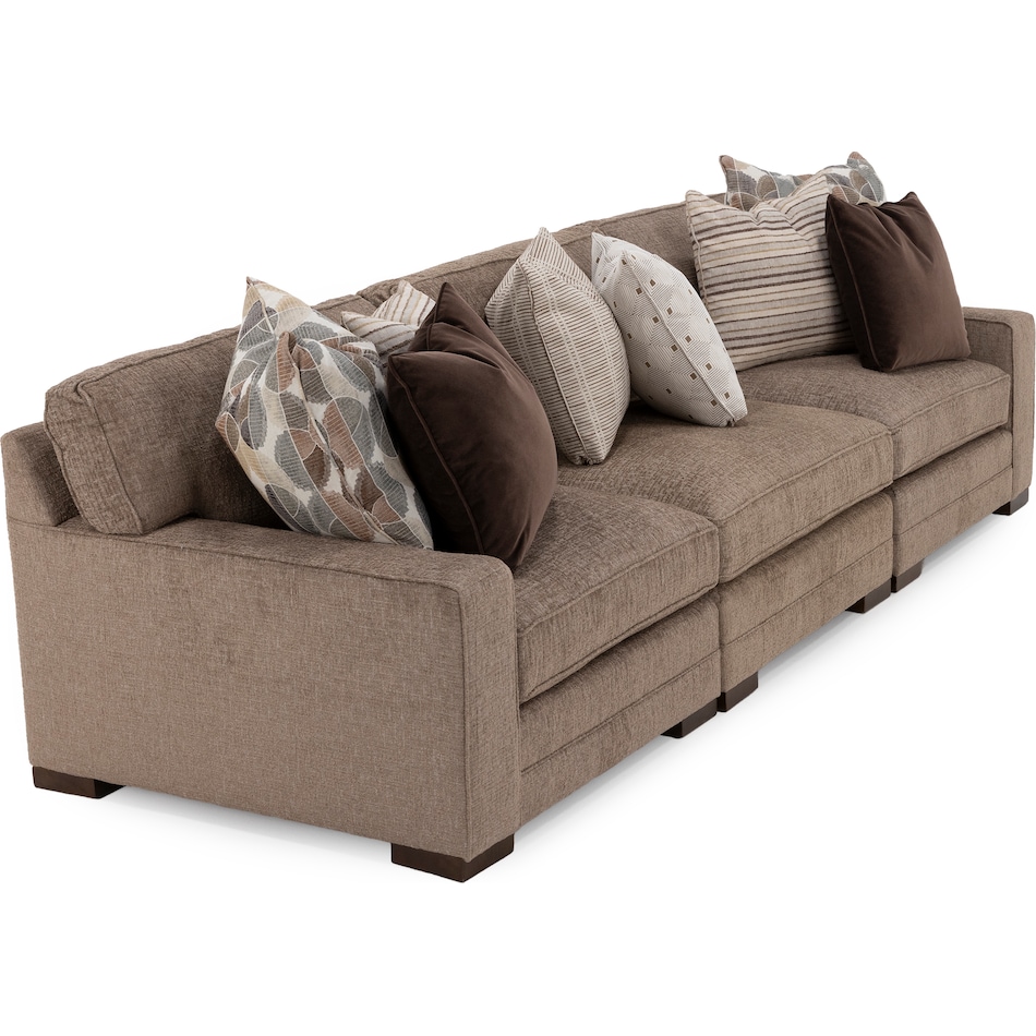 king hickory brown sta fab sectional pieces pkg  
