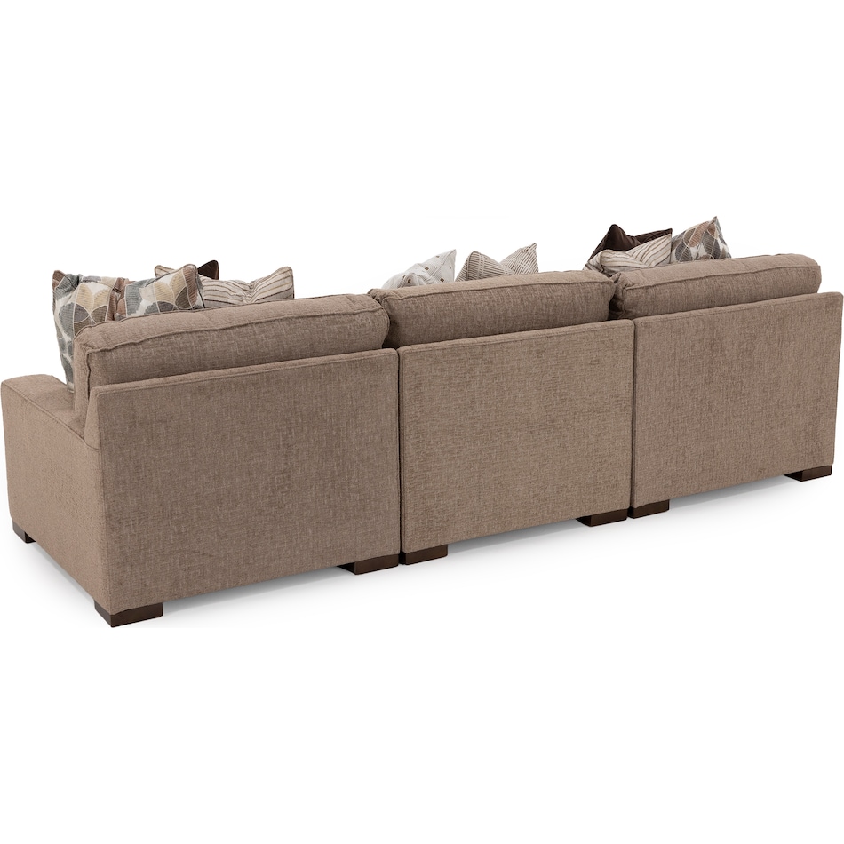 king hickory brown sta fab sectional pieces pkg  