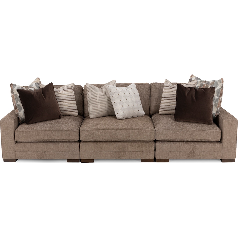 king hickory brown sta fab sectional pieces pkg  