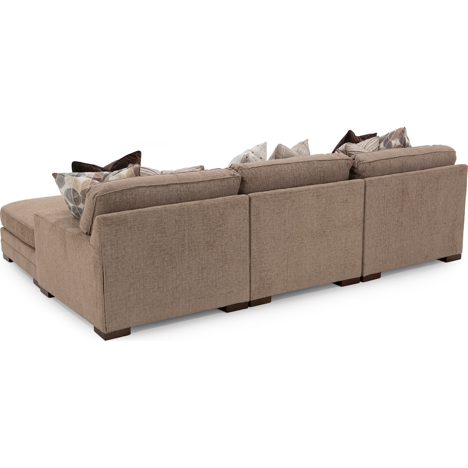 king hickory brown sta fab sectional pieces pkg  