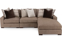 king hickory brown sta fab sectional pieces pkg  