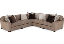 king hickory brown sta fab sectional pieces pkg  