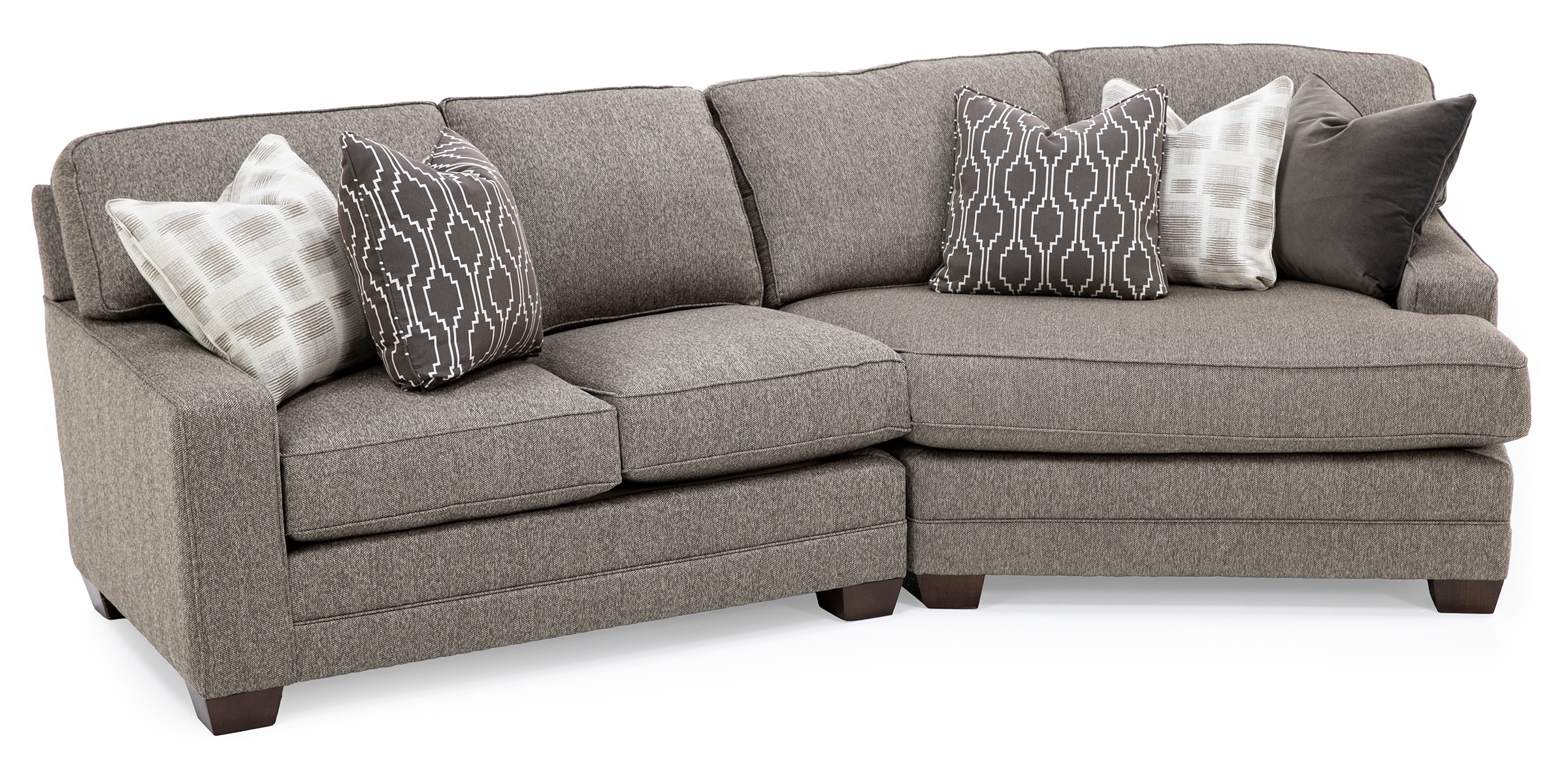 Winston 2-Pc. Track Arm Cuddler Sectional | Steinhafels