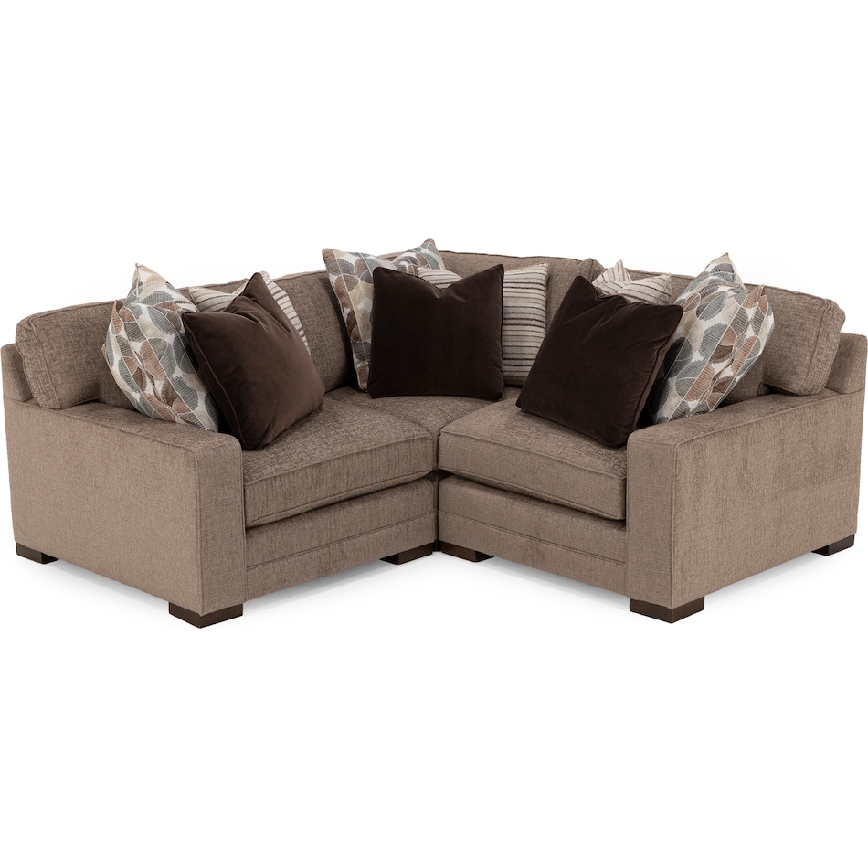 king hickory brown sta fab sectional pieces pkg  