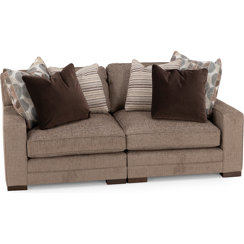 king hickory brown sta fab sectional pieces pkg  