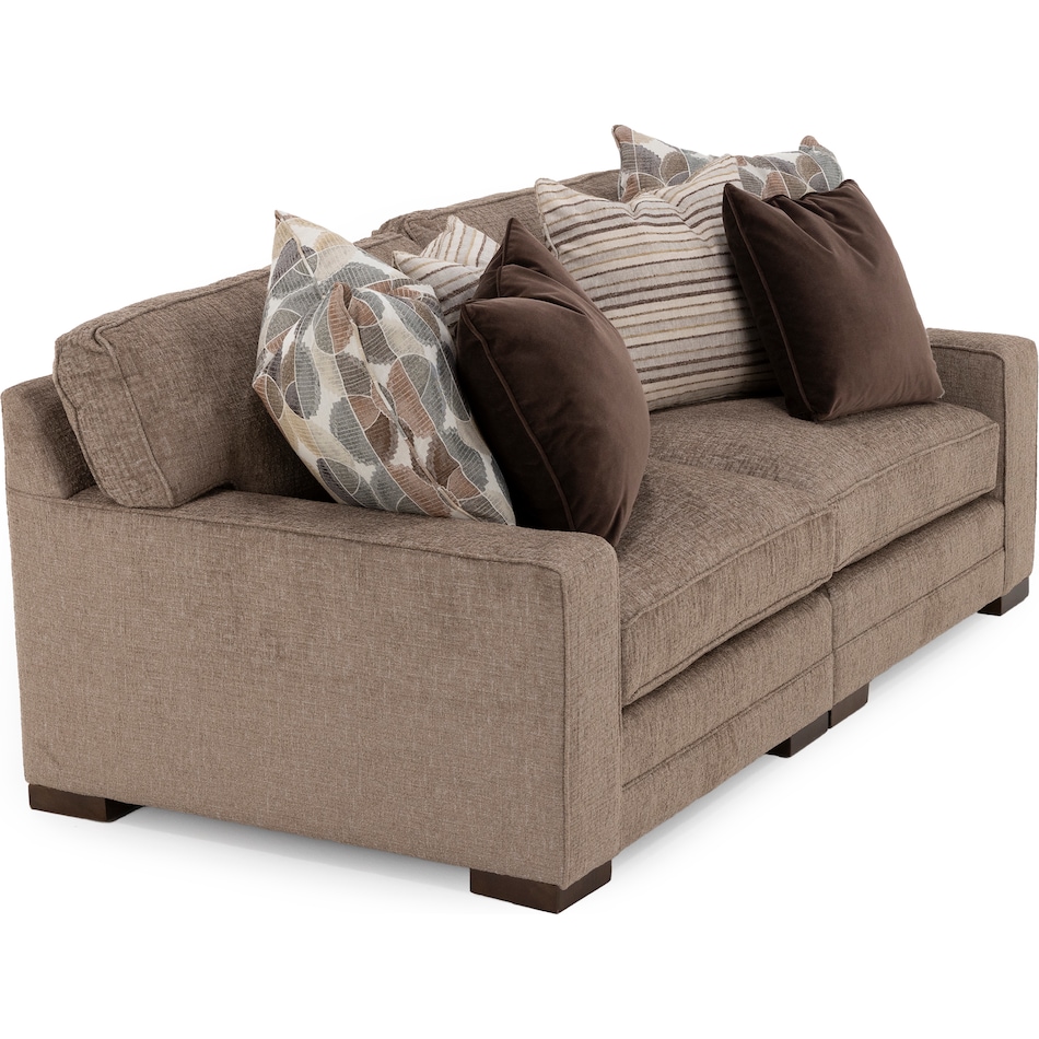 king hickory brown sta fab sectional pieces pkg  