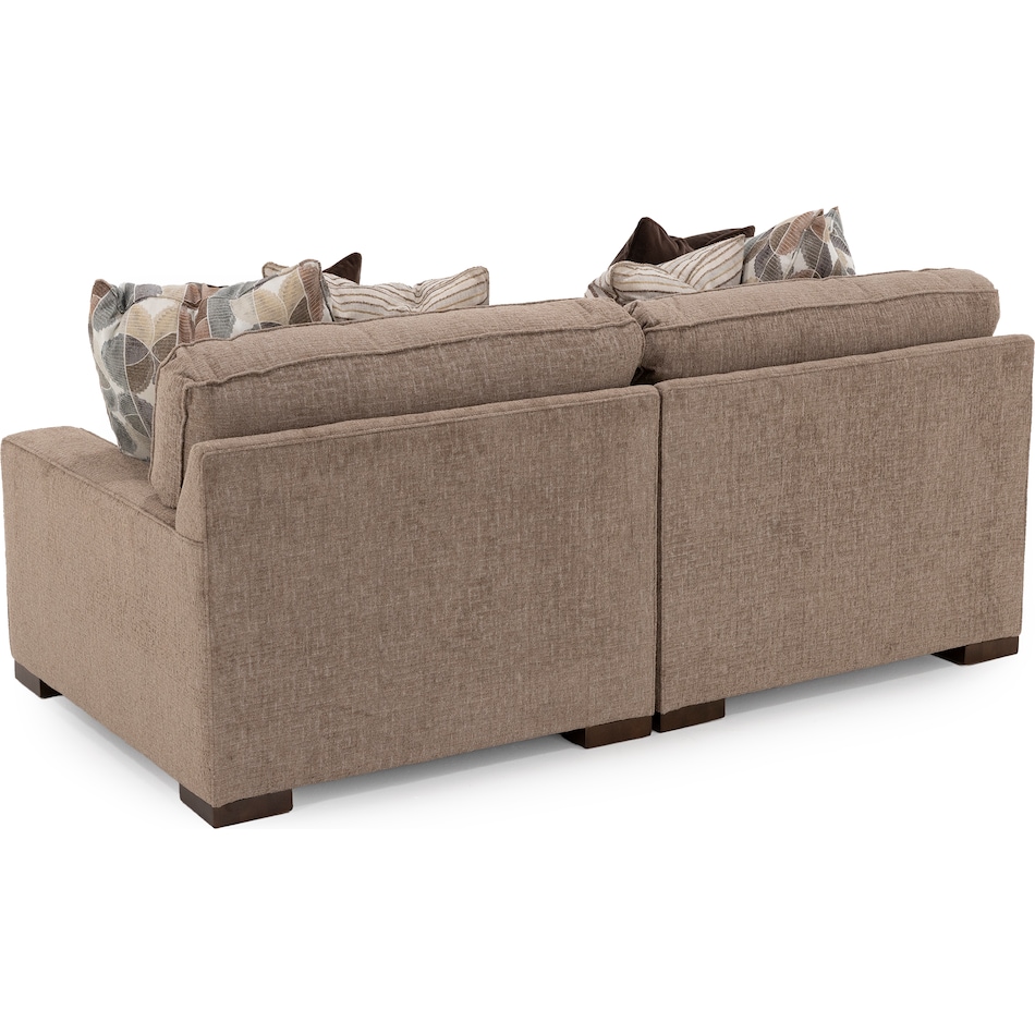 king hickory brown sta fab sectional pieces pkg  