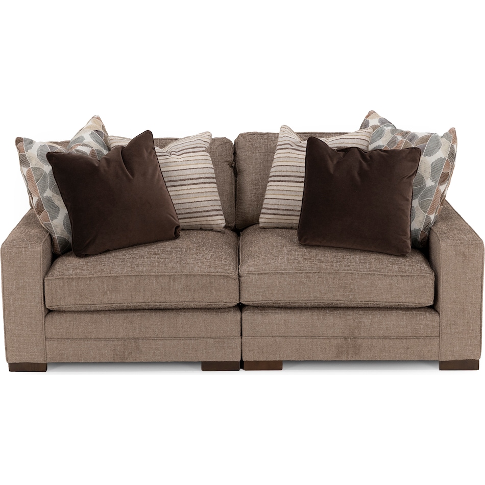 king hickory brown sta fab sectional pieces pkg  