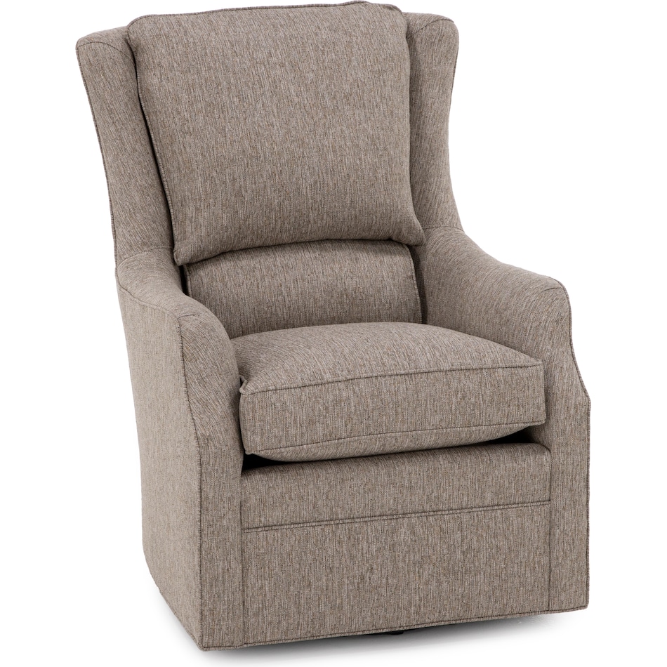 king hickory brown swivel chair z  