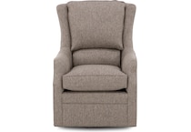 king hickory brown swivel chair z  