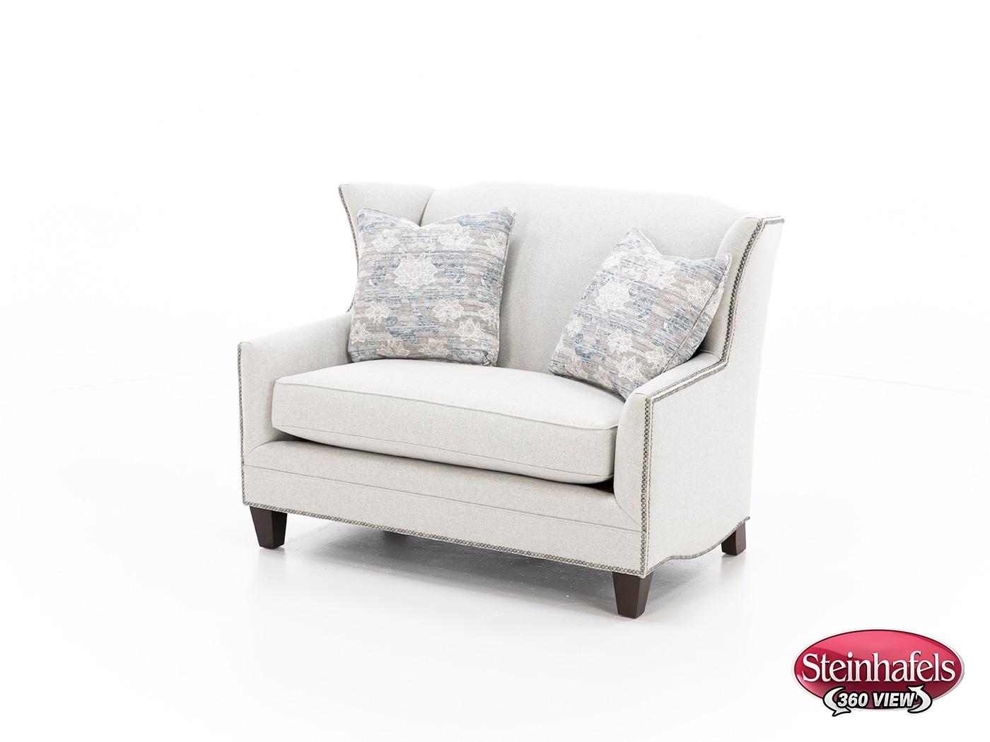 king hickory grey settee  image   