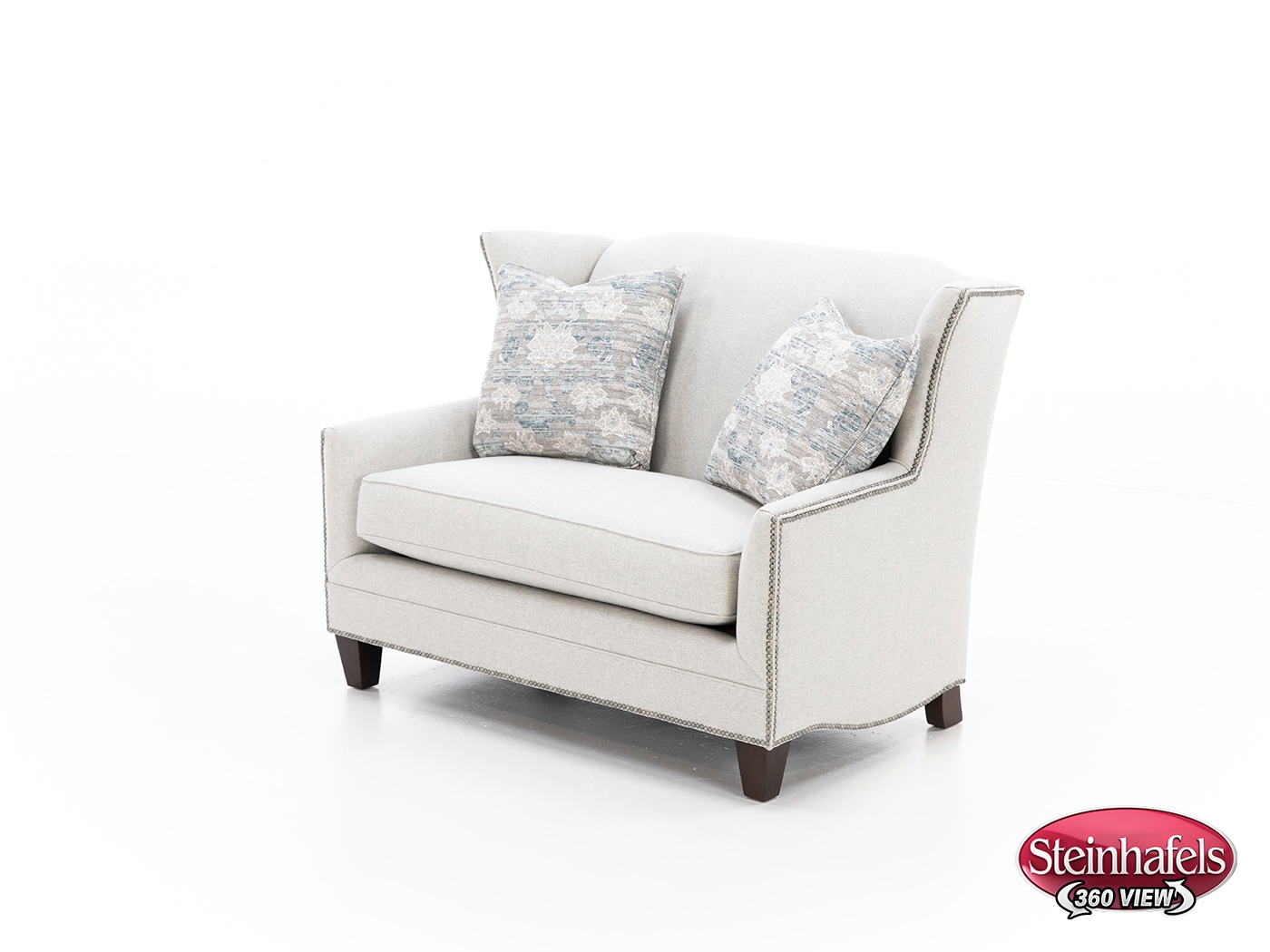 king hickory grey settee  image   