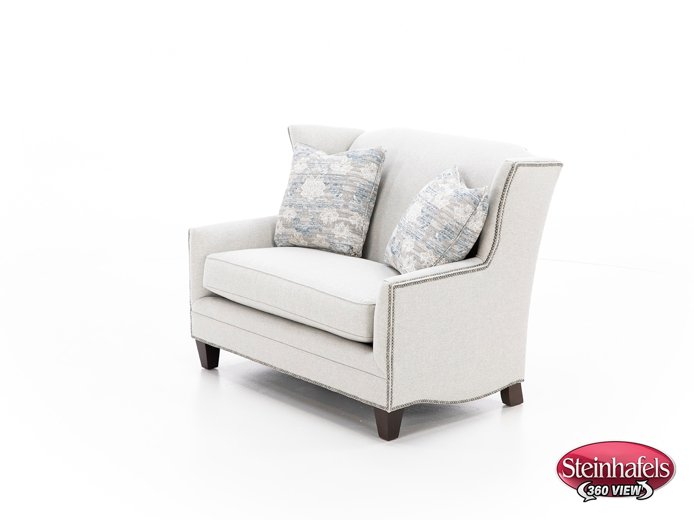 king hickory grey settee  image   