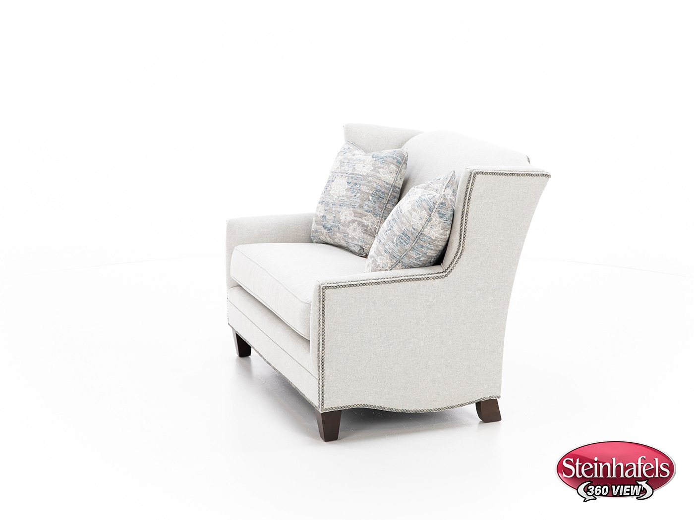 king hickory grey settee  image   